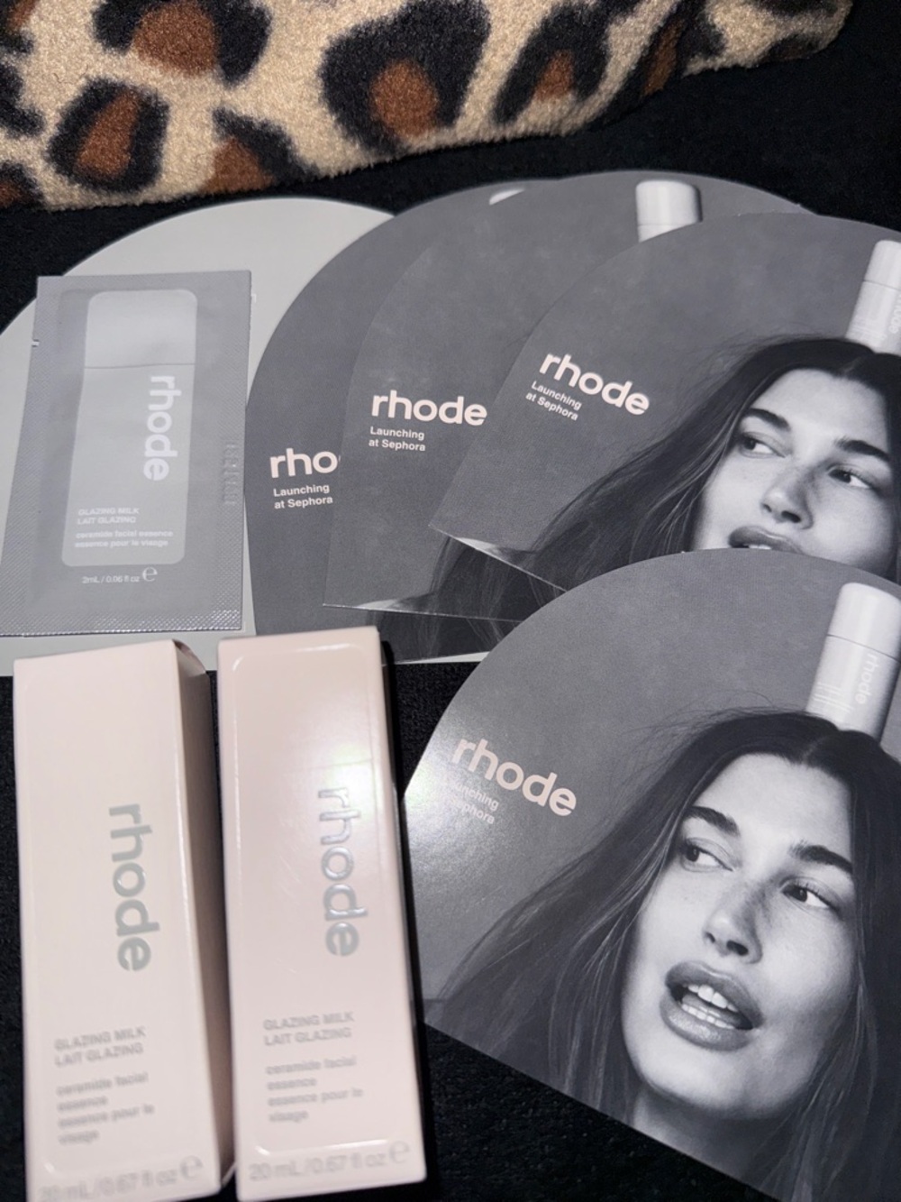 Rhode glazing milk sample cards x 5 && 2 deluxe sample 20 ml all bnib see pics - Picture 2 of 2
